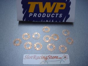 TWP spessori per pick-up in bronzo fosforoso, spessore: 0,40mm (.016") , 10 pezzi per confezione