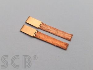 SCB braids Super Thin Soft, material: copper shining, measurements: 4,60mm x 0,50mm x 28mm, 5 pairs