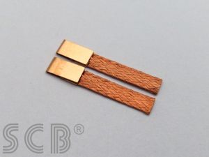 SCB braids Big Fly, material: copper shining , measurements: 4,70mm x 0,75mm x 28mm, 5 pairs