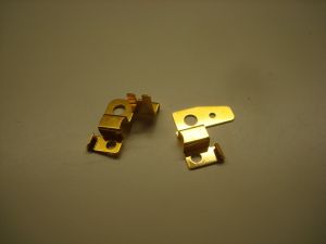 Cahoza set parti in metallo orizzontali, bagnate in oro, per testine in alluminio gruppo 12 Cahoza