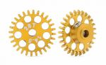 MR anglewinder gear 28 teeth, fits 3/32’ axle, ergal, diameter: 14,5mm, M2,5 setscrews, use with 7,5mm pinion gears