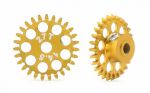 MR anglewinder gear 27 teeth, fits 3/32’ axle, ergal, diameter: 14,5mm, M2,5 setscrews, use with 7,5mm pinion gears