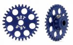 MR sidewinder gear 32 teeth, fits 3/32’ axle, ergal, diameter: 16,5mm, M2,5 setscrews, use with 4,5mm pinion gears