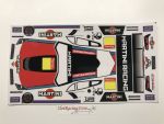 Minimax Martini Racing adesivi scala 1/24 disegnati per Red Fox Chevrolet Corvette C7