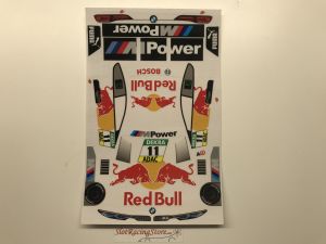 Minimax Red Bull adesivi scala 1/24 disegnati per Attan BMW DTM
