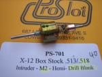 ProSlot Box stock X-12 ARM on "M2" blank .518 diameter .350" long 40 degree timing