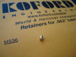 Koford machined brass retainer (eyelet) for .063" tubing (each)