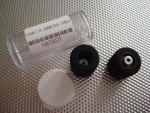 JK ruote nere 1/24 per asse da 2mm, diametro .720", cerchio in plastica, trattate