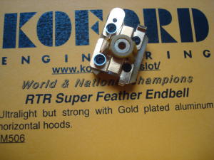 Koford assembled C-can endbell with gold plated alluminium hoods
