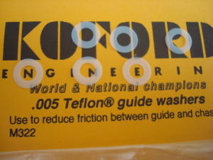 Koford .005" teflon guide washers