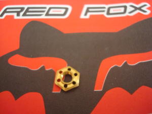 Red Fox dado pick-up da 9mm in ottone, forato.