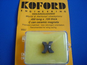 Koford magneti ceramici per cassa C,  lunghezza:.450" (11,50mm.), spessore:.155" (3,95mm)