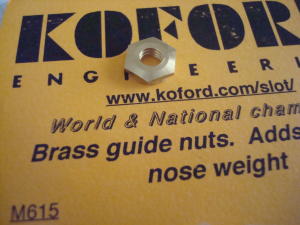 Koford brass guide nuts, 9,53mm