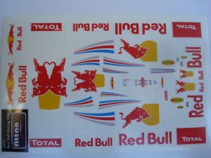 Red Bull Racing RB8 F1 2012 adesivi scala 1/32